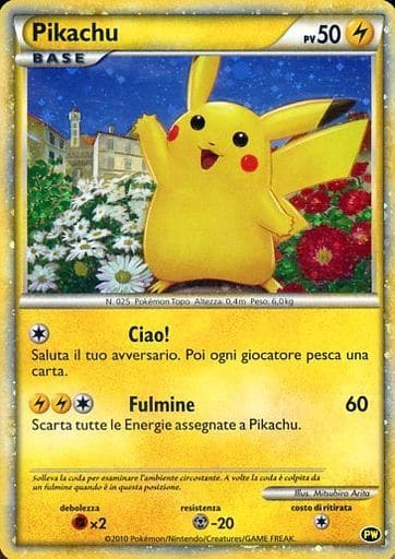 ピカチュウワールド イタリア語 ポケモンカード