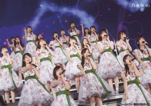 駿河屋 中古 乃木坂46 集合 ライブフォト 横型 膝上 衣装白 緑 ピンク 花柄 左手マイク 斜め Dvd 5th Year Birthday Live 17 2 22 Saitama Super Arena セブンネット特典ライブ写真 乃木坂46