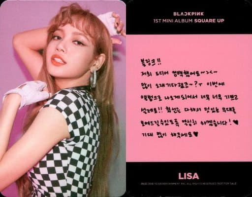 Blackpink リサ 特典トレカ THE ALBUM