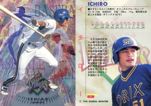 イチロー　BBM ダイアモンドヒーローズ　97 レアカード