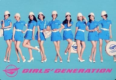 駿河屋 中古 少女時代 集合 9人 横型 全身 衣装水色 バッグ Girls Generation Girls Peace Japan 2nd Tour 会場限定トレカ 女性生写真