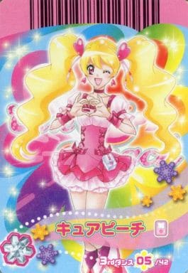 駿河屋 中古 05 42 ノーマル キュアピーチ プリキュアデータカードダス