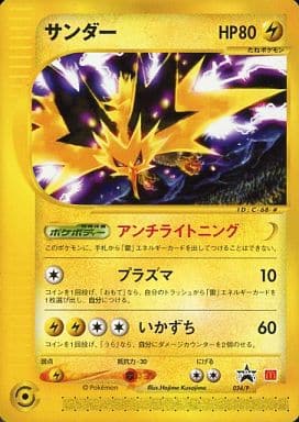 ポケモンカード　サンダー　アンチライトニング　キラ