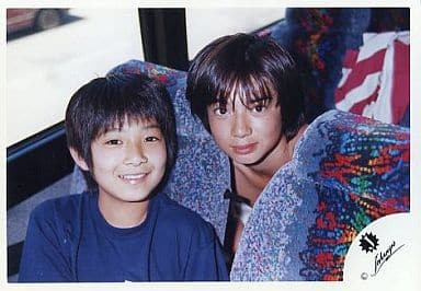 駿河屋 中古 松本潤 宮城俊太 ジャニーズjr 時代 横型 バスの座席に座り 公式生写真 男性生写真