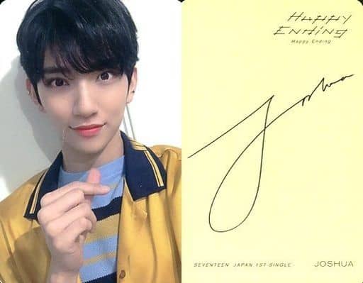 駿河屋 -<中古>SEVENTEEN/JOSHUA(ジョシュア)/印刷サイン入り・裏面