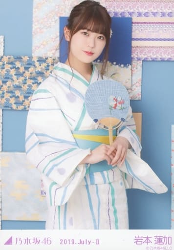 生写真(乃木坂46)/アイドル/乃木坂46 岩本蓮加/上半身・浴衣/乃木坂46