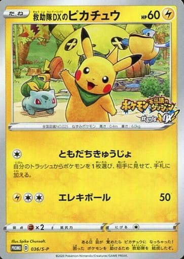 PSA10 ポケモンカード　救助隊DXのピカチュウ  ワンオーナーpsa