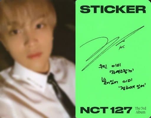 NCT ヘチャン 直筆サイン