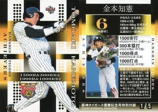 駿河屋 -<中古>1/5:金本知憲(BBM) 駿河屋 -<中古>1/5:金本知憲(BBM)