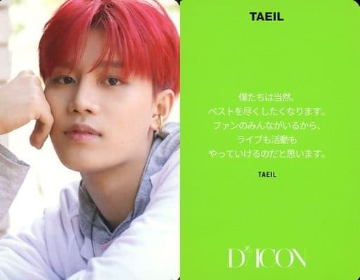 駿河屋 -<中古>NCT 127/テイル(TAEIL)/裏面黄緑・日本語メッセージ入り