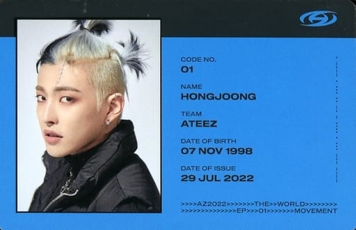 ATEEZ ホンジュン トレカ ネームタグ nametag Hongjoong