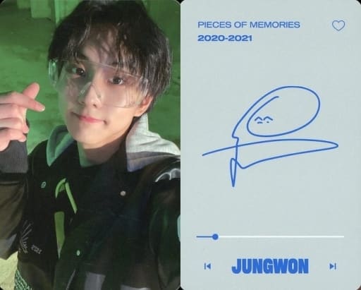 ENHYPEN/ジョンウォン(JUNGWON)/裏面印刷サイン入り/写真集「ENHYPEN PIECES OF MEMORIES」封入フォトカード ENHYPEN/ジョンウォン(JUNGWON)/裏面印刷サイン入り/写真集「ENHYPEN PIECES OF MEMORIES」封入フォトカード