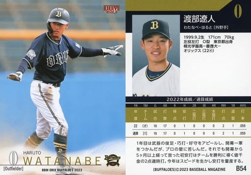 オリックスバファローズ 渡部 遼人 タオル-