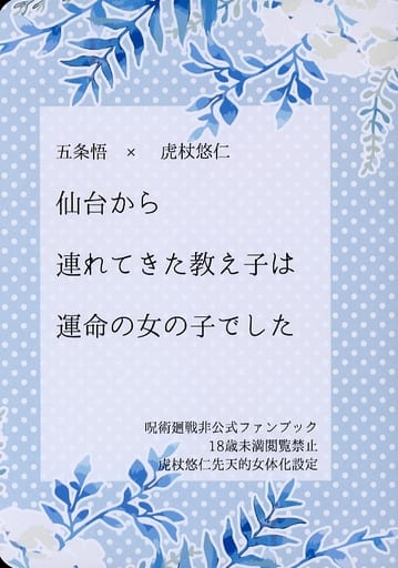 駿河屋 アダルト 中古 呪術廻戦 仙台から連れてきた教え子は運命の女の子でした 五条悟 虎杖悠仁 雪見屋だいふく アニメ系