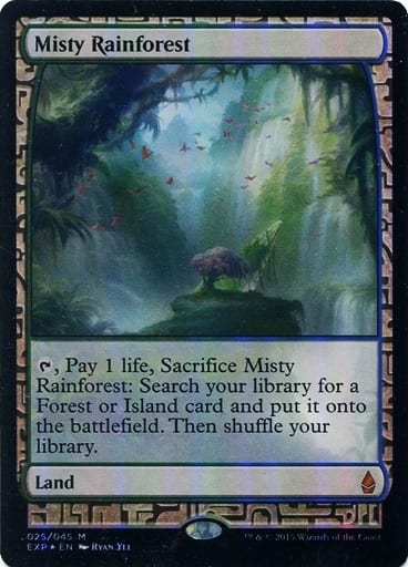 駿河屋 -<中古>[神話R] ： 【FOIL】Misty Rainforest /霧深い雨林