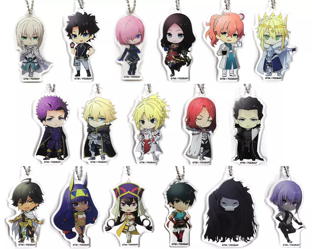 全17種セット 「劇場版 Fate/Grand Order -神聖円卓領域キャメロット- 前編 Wandering； Agateram トレーディングアクリルチャーム」 劇場グッズ