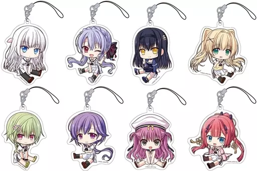 全8種セット 「Summer Pockets REFLECTION BLUE ぺたん娘トレーディングアクリルストラップ」