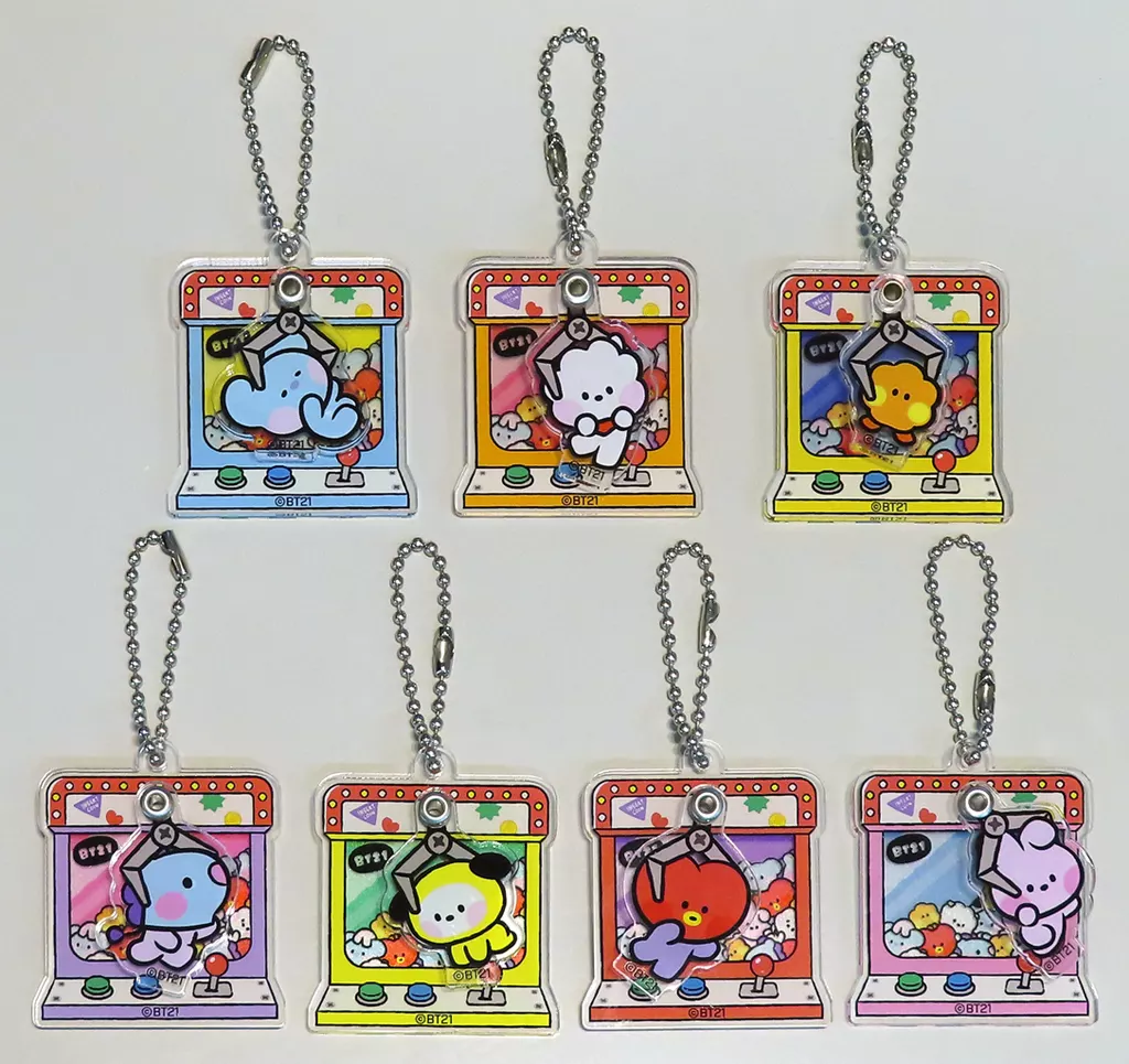 全7種セット スイングアクリルキーホルダー 「BT21」