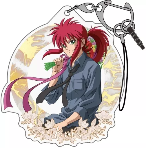 蔵馬 描き下ろし アクリルマルチキーホルダー 花束Ver. 「幽☆遊☆白書」