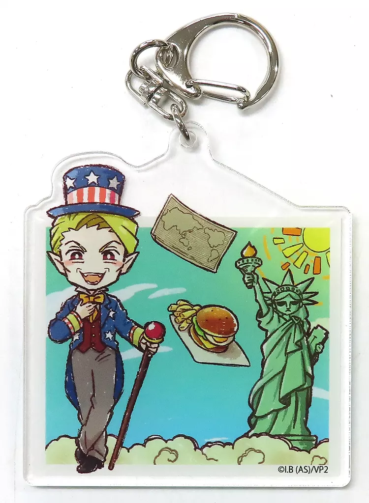 Y談おじさん 「吸血鬼すぐ死ぬ2 POP UP SHOP ～夏の旅行!～ アクリル 06/世界旅行Ver. グラフアートイラスト」