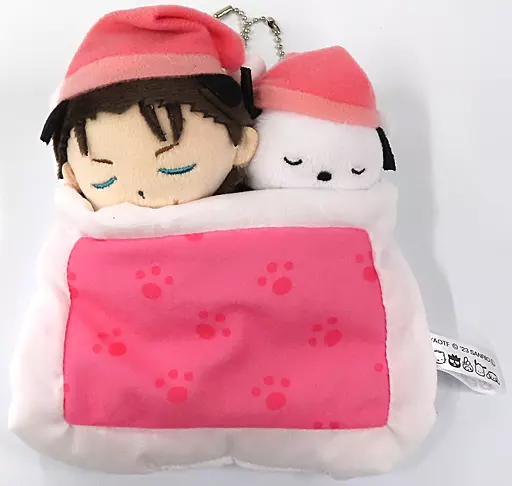 エレン・イェーガー＆ポチャッコ おふとんぬいぐるみマスコット 「進撃の巨人×サンリオキャラクターズ 第3弾」