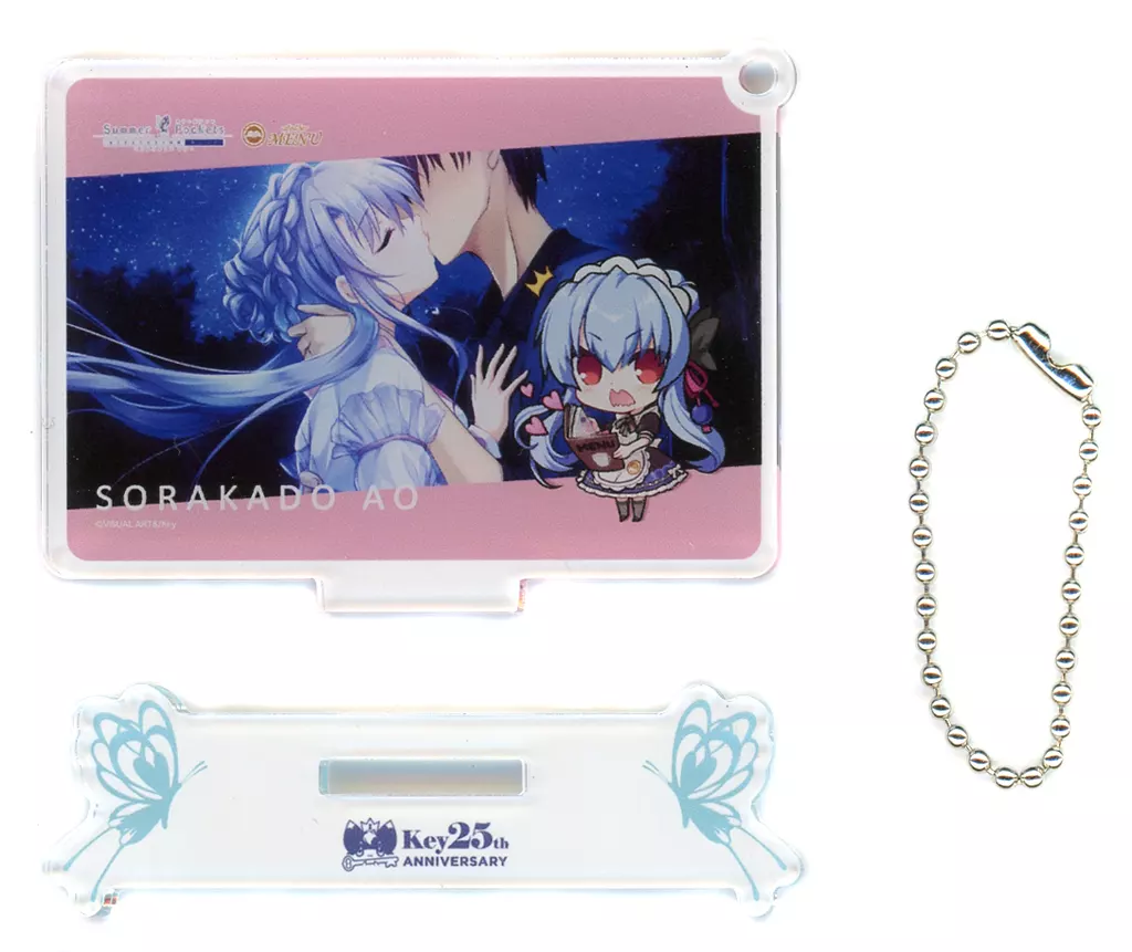 空門蒼 「Summer Pockets REFLECTION BLUE×cafe＆bar MENU イラストカードアクリルスタンド」