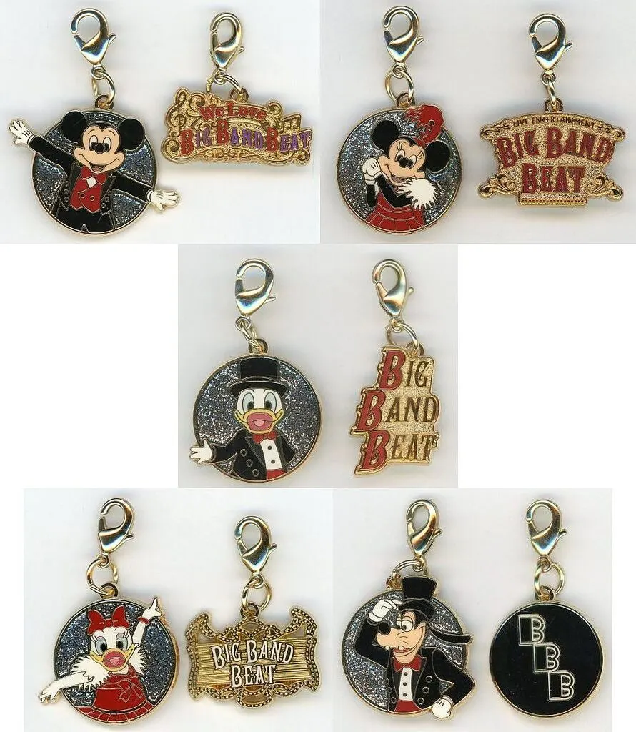 東京ディズニーシー WE LOVE BIG BAND チャーム キーホルダー 全5種セット 「We Love ビッグバンドビート チャーム」 東京ディズニー