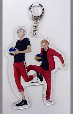 リエーフ＆夜久 全身アクリルキーホルダー 「ハイキュー!!」