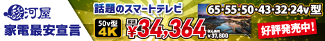 55v型・65v型が新登場スマートテレビ好評発売中