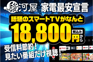 スマートテレビ 駿河屋で国内先行発売