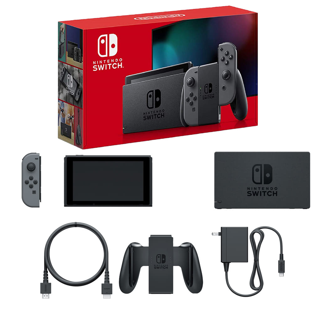 駿河屋 -<中古>Nintendo Switch本体/Joy-Con(L)/(R) グレー [2019年8月