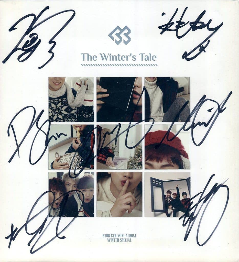 BTOB  The Winter's Tale メンバー全員サイン入り