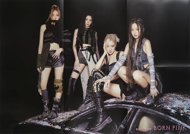 BLACKPINK トレカ 4枚セット 台紙付 Born Pink LP BOX