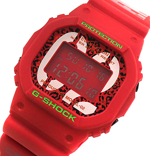 駿河屋 -<中古>2号機モチーフ G-SHOCK DW-5600 EVA-02 THE BEAST MODEL