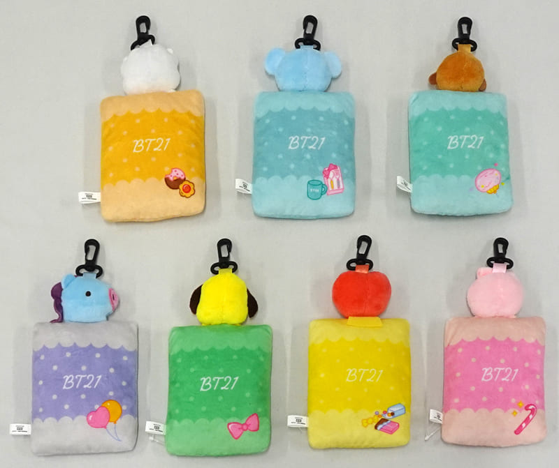 【全種類セット】ナムコ限定 BT21 ぬいぐるみパスケース 7種セット