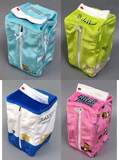 駿河屋 -<中古>全4種セット 牛乳パック型ポーチ 「リラックマ
