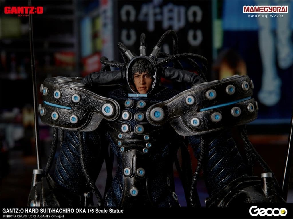 駿河屋 新品 中古 ハードスーツ 岡八郎 Gantz O 1 6 スタチュー フィギュア