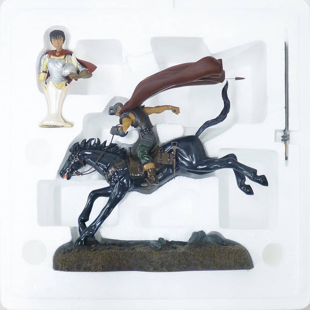 駿河屋 -<中古>ガッツ(鷹の団)乗馬 「ベルセルク」 1/15 ポリストーン