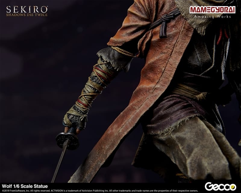 狼 「SEKIRO： SHADOWS DIE TWICE」 1/6 ABS＆PVC製スタチューの