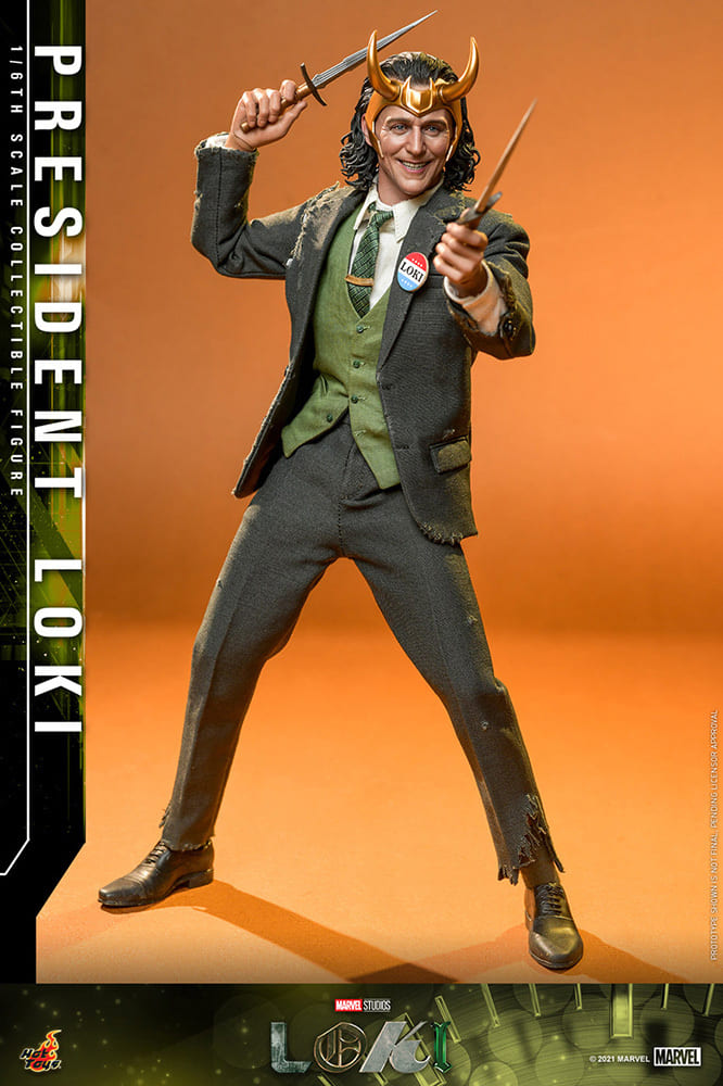 ホットトイズ プレジデント ロキ 大統領 ヘッド交換品 1/6 hottoys【訳