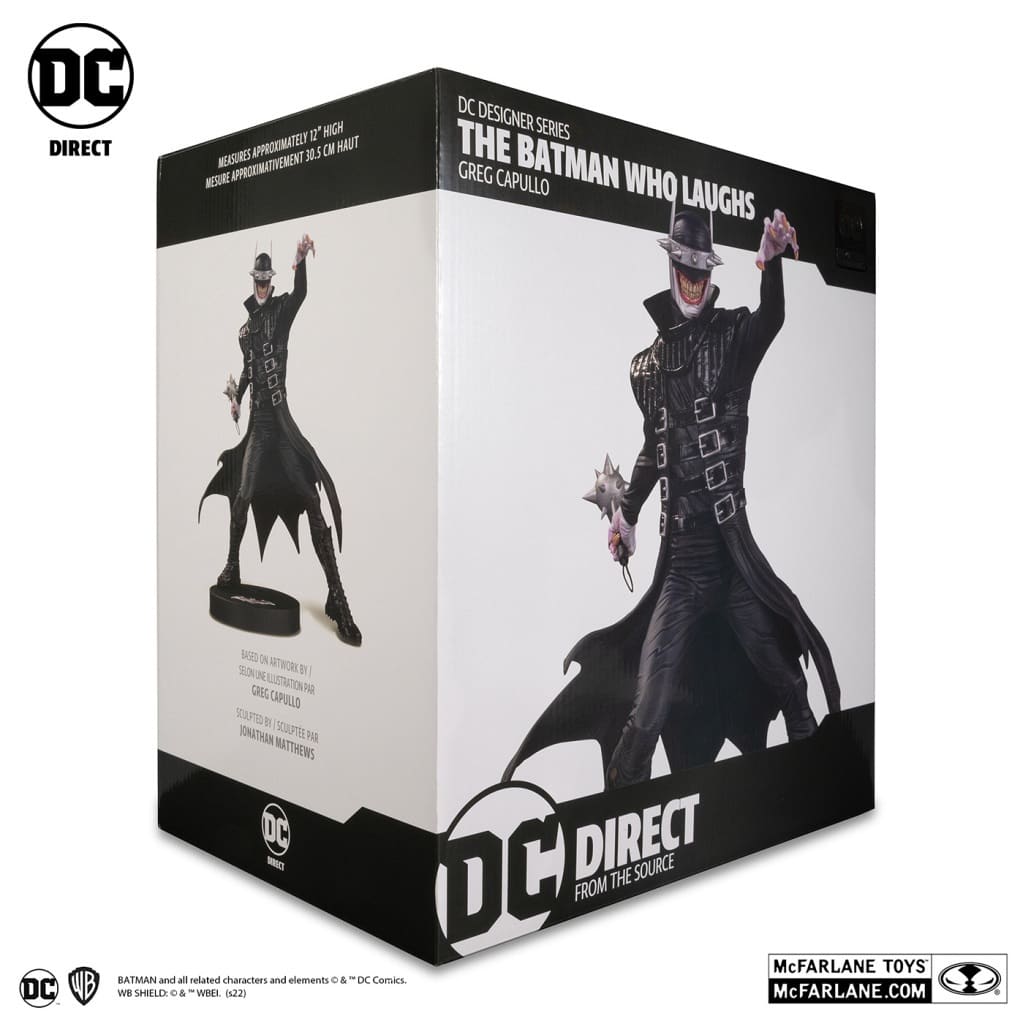 バットマン・フー・ラフズ By グレッグ・カプロ Dark Nights: Metal(ダークナイト・メタル) DCダイレクト デザイナーシリーズ 1/6 スタチュー 完成品 フィギュア マクファーレン・トイズ