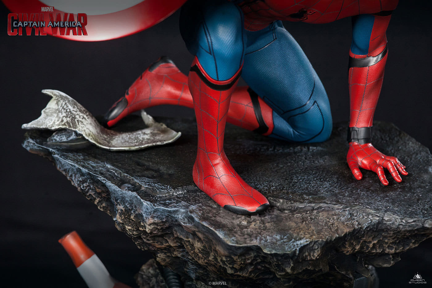 スパイダーマン(レギュラー版) 「シビル・ウォー/キャプテン・アメリカ」 1/4 クイーン・スタジオ スタチュー #02A スパイダーマン(レギュラー版) 「シビル・ウォー/キャプテン・アメリカ」 1/4 クイーン・スタジオ スタチュー #02A