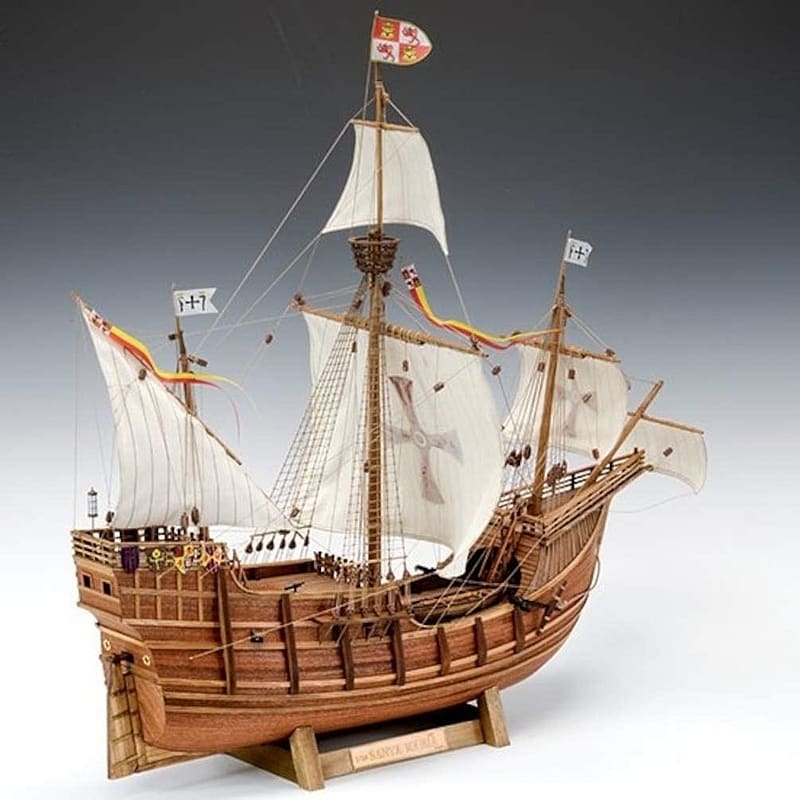 駿河屋 -<新品/中古>1/50 サンタマリア 木製キット(プラモデル)