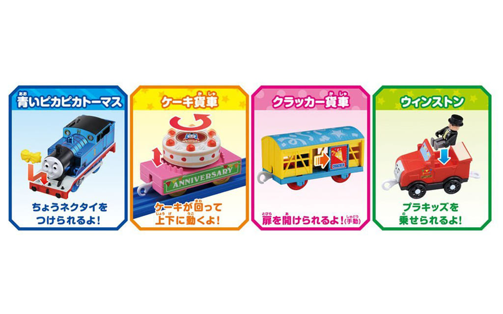 プラレール　トーマス　25周年　青いピカピカトーマスのパーティーセット