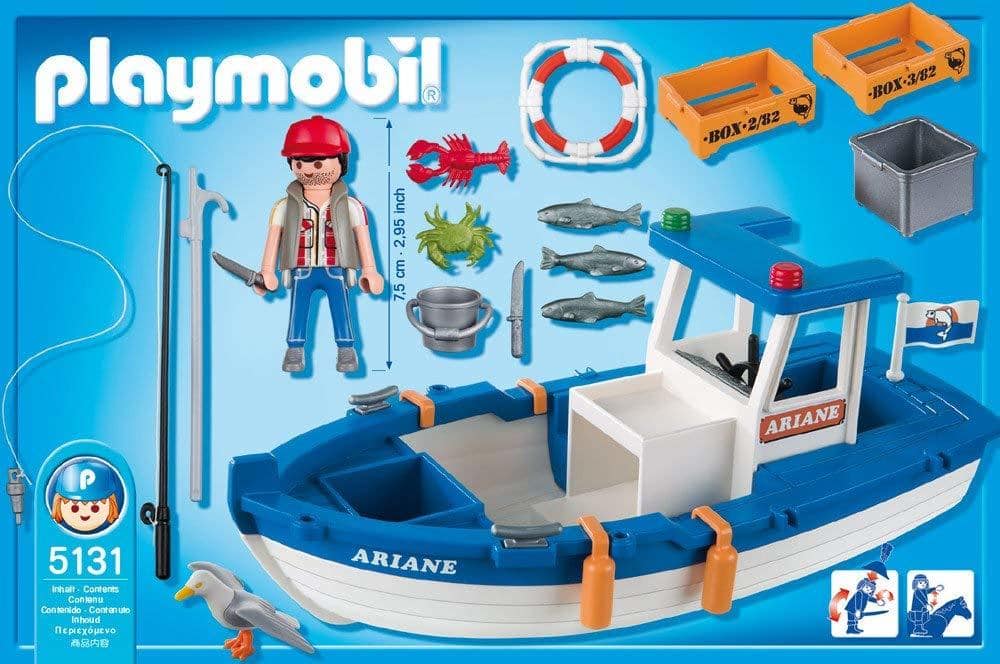駿河屋 -<中古>海釣りボート 「playmobil プレイモービル」 5131