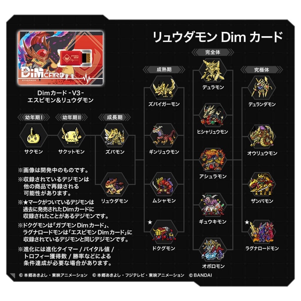 リュウダモンDim & ドルモンDim  バイタルブレス　限定