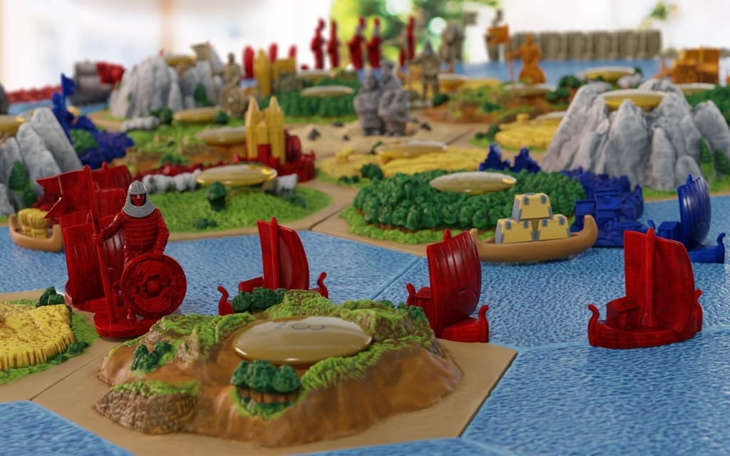 駿河屋 -<新品/中古>カタン3D: 拡張 - 航海者版 + 都市と騎士版