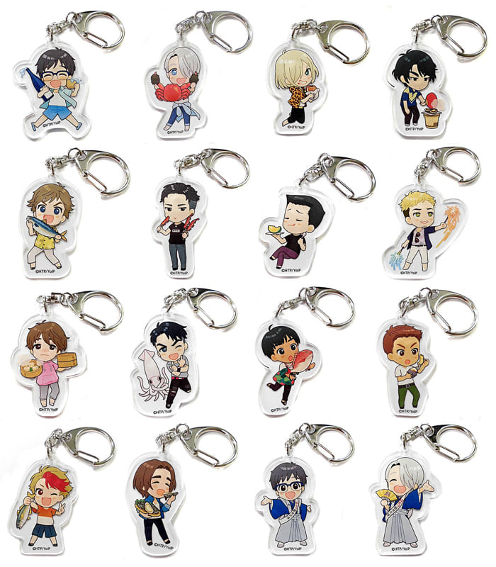 全16種セット 「ユーリ!!! on ICE×佐賀県 唐津市 サーガ!!! on ICE アクリルキーホルダー ミニキャラver.」 全16種セット 「ユーリ!!! on ICE×佐賀県 唐津市 サーガ!!! on ICE アクリルキーホルダー ミニキャラver.」