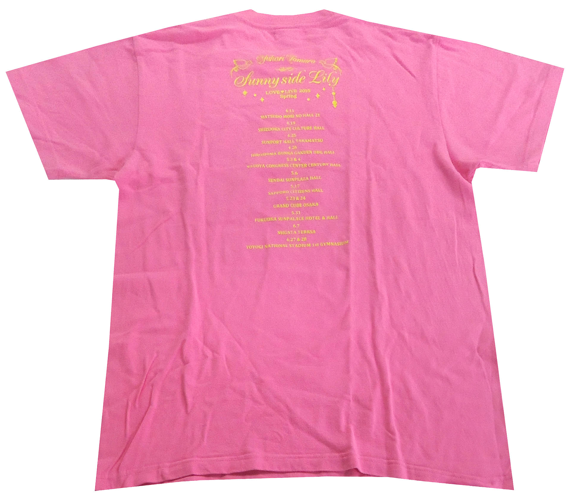 駿河屋 -<中古>田村ゆかり Tシャツ ピンク Mサイズ 「田村ゆかり LOVE