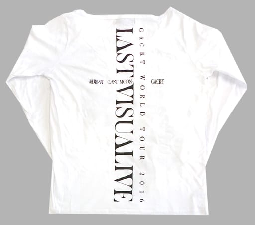 駿河屋 -<中古>GACKT ツアーロングスリーブTシャツ ホワイト Mサイズ